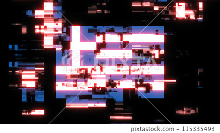 3D rendering flag Greece with screen effects of technological glitches 3D rendering flag Greece with screen effects of technological glitches 115335493
