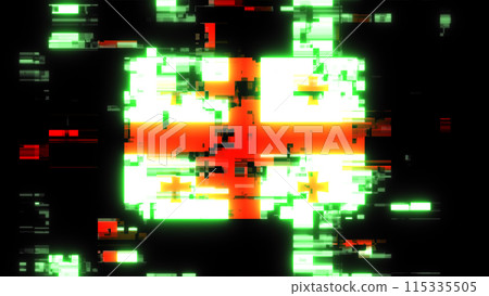 3D rendering flag Georgia with screen effects of technological glitches 3D rendering flag Georgia with screen effects of technological glitches 115335505