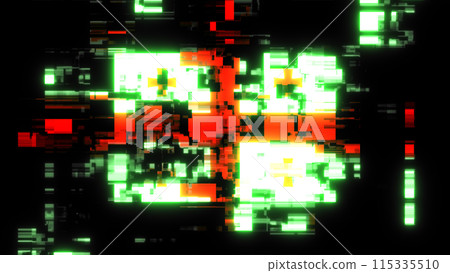 3D rendering flag Georgia with screen effects of technological glitches 115335510