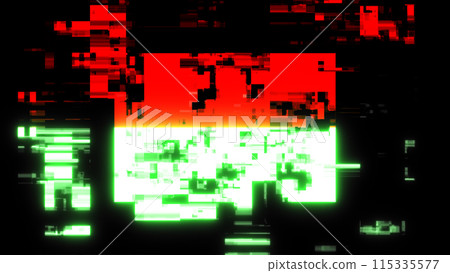 3D rendering flag Indonesia with screen effects of technological glitches 115335577