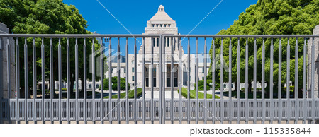 "Tokyo" blue sky and the Diet Building 115335844