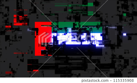 3D rendering flag UAE with screen effects of technological glitches 3D rendering flag UAE with screen effects of technological glitches 115335908