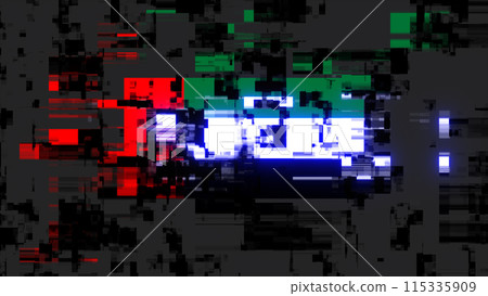 3D rendering flag UAE with screen effects of technological glitches 3D rendering flag UAE with screen effects of technological glitches 115335909