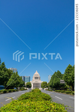 "Tokyo" blue sky and the Diet Building "Tokyo" blue sky and the Diet Building 115336045