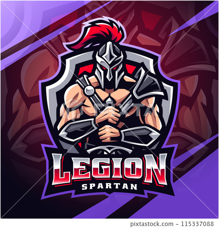 Legion spartan esport mascot logo design Legion spartan esport mascot logo design 115337088