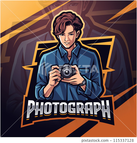 Photograph esport mascot logo design 115337128