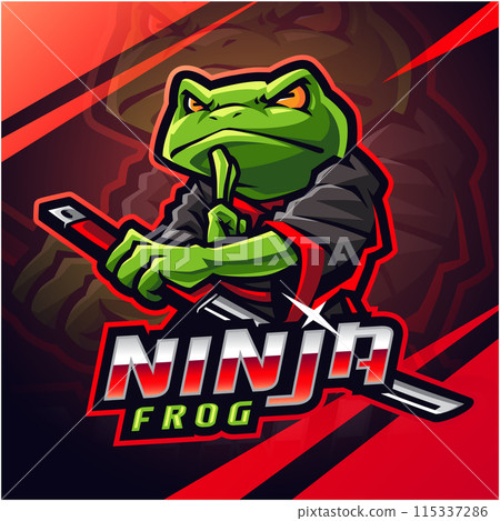 Ninja frog esport mascot logo Ninja frog esport mascot logo 115337286