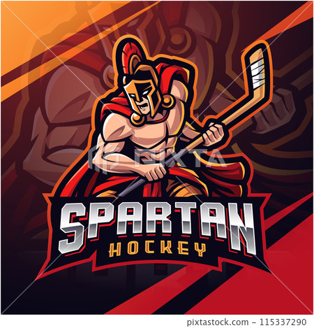 Spartan esport mascot logo design Spartan esport mascot logo design 115337290