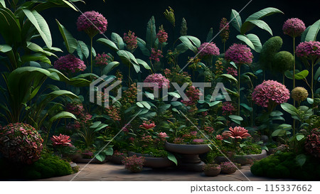 Botanical Wonderland background 3d wallpaper wallpaper picture 115337662