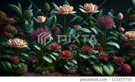 Botanical Wonderland background 3d wallpaper wallpaper picture 115337733