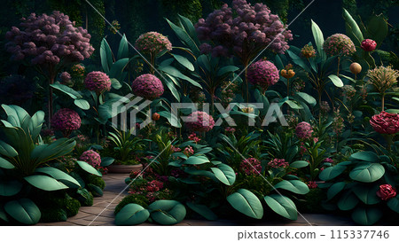 Botanical Wonderland background 3d wallpaper wallpaper picture 115337746