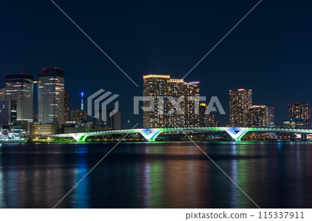 東京夜景 - 豐洲 Gururi 公園的風景 115337911