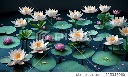 Floral Water Gardenbackground 3d wallpaper wallpaper picture Floral Water Gardenbackground 3d wallpaper wallpaper picture 115338060