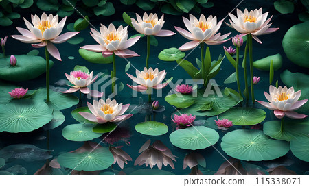 Floral Water Gardenbackground 3d wallpaper wallpaper picture Floral Water Gardenbackground 3d wallpaper wallpaper picture 115338071