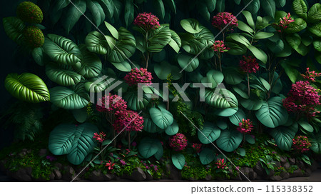 Rainforest Bloom background 3d wallpaper Rainforest Bloom background 3d wallpaper 115338352