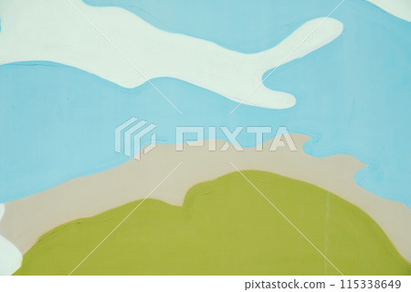 Serene Blue and Green Abstract Artistic Background Serene Blue and Green Abstract Artistic Background 115338649