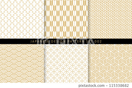 Japanese pattern set 115338682
