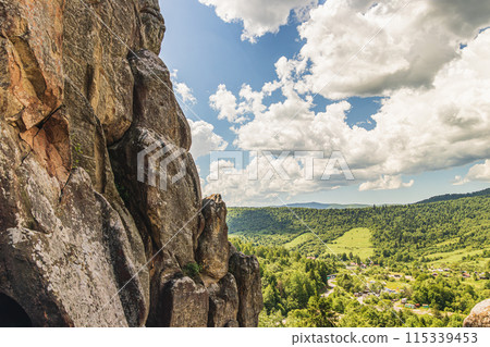 Tustan archeological, natural monument of national significance in Urych Ukraine 115339453