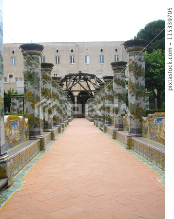 Chiostro in Clarice, Church of Santa Chiara in the Historic Center of Naples Chiostro in Clarice, Church of Santa Chiara in the Historic Center of Naples 115339705