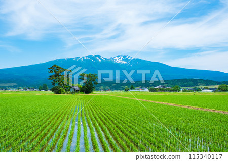 Mt. Chokai as seen from Yuza Town Mt. Chokai as seen from Yuza Town 115340117