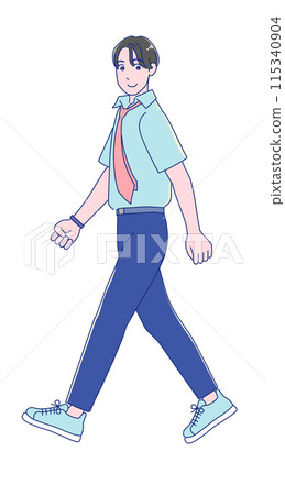 動漫風格製服男學生 115340904
