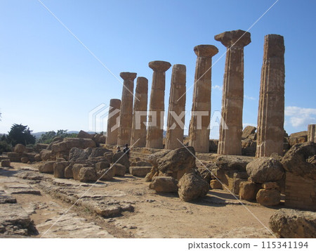 Temple of Hercules, Ancient Greek temples, archaeological area of Agrigento, Sicily Temple of Hercules, Ancient Greek temples, archaeological area of Agrigento, Sicily 115341194