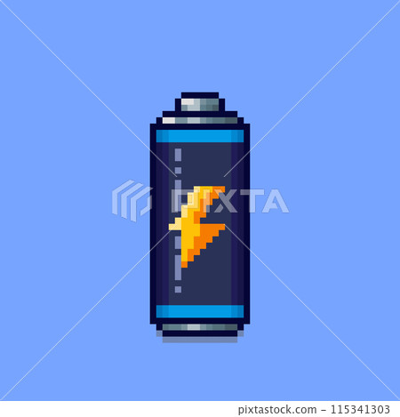 Pixel art style battery design 115341303