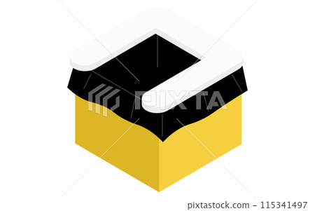 防災用品和簡易廁所的簡單等距圖 115341497