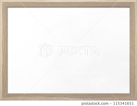 Background image of a whiteboard with a wooden frame and a brown wooden border 115341651