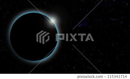 Solar eclipse illustration 115341714