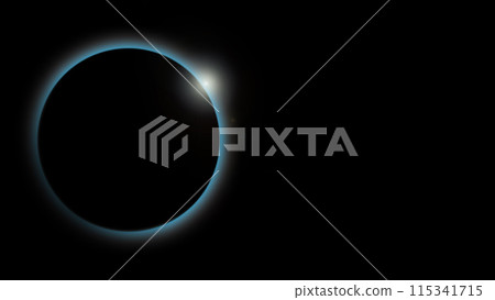 日食的圖像插圖 日食的圖像插圖 115341715