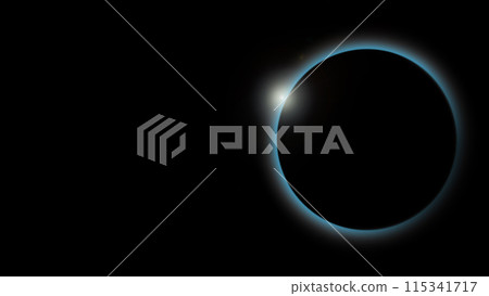 日食的圖像插圖 日食的圖像插圖 115341717