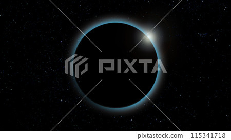 Solar eclipse illustration Solar eclipse illustration 115341718