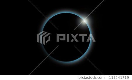 Solar eclipse illustration 115341719