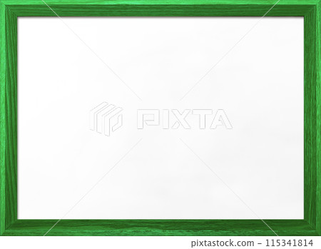 Background image of a whiteboard with a green wooden frame 115341814