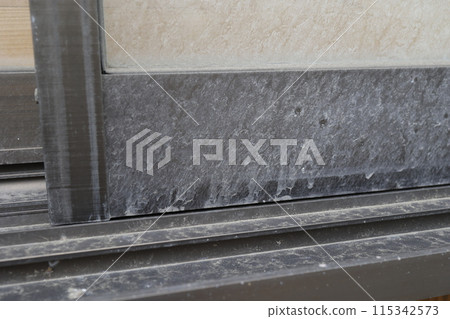 White stains on aluminum window sashes White stains on aluminum window sashes 115342573