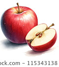 Freshly picked and delicious looking apples 115343138