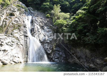 晴天的山上瀑布風景（布引瀑布 - 大瀧） 115343167