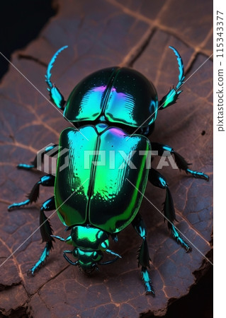 發出七種顏色光芒的昆蟲 發出七種顏色光芒的昆蟲 115343377