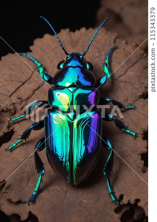 發出七種顏色光芒的昆蟲 發出七種顏色光芒的昆蟲 115343379