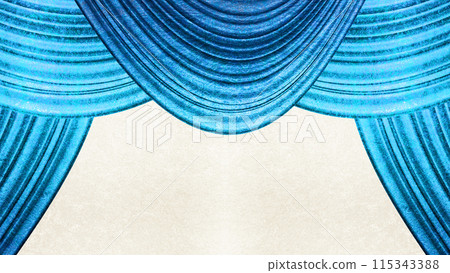 Blue curtain stage 115343388