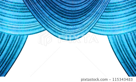 Blue curtain stage PNG material Blue curtain stage PNG material 115343483