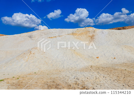View of the white sand hills View of the white sand hills 115344210
