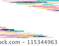 Pop and colorful paint-like frame material 115344963