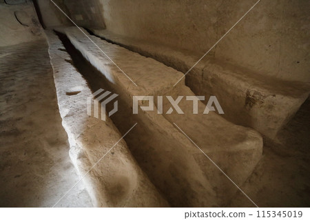 Dining chairs and table at the Goreme Open Air Museum 115345019