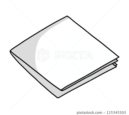 A simple, loosely folded piece of paper, solid color 115345503