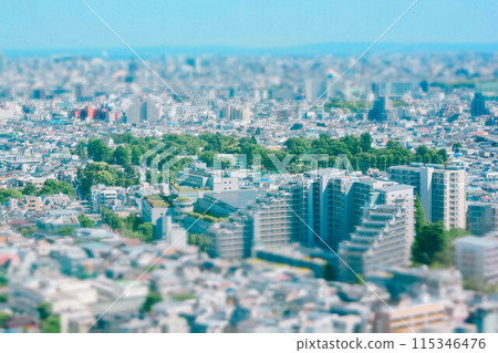 從展望台看到的東京世田谷街景 115346476