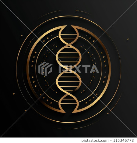 Logo medicine doctor, pharmacology treatment, family care hospital. Minimalistic banner copy space creative VIP promotion vitruvian man 115346778