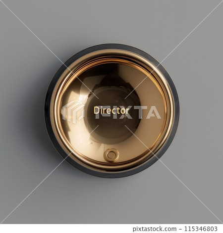 Visual accent: original banner with the text director on the background, expressing a unique style and image, helping to create a memorable impression of the company or person. 115346803