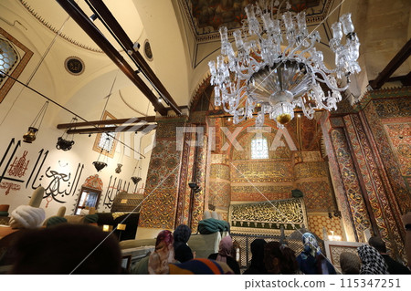 Inside the Mevlana Museum in Konya, Turkey Inside the Mevlana Museum in Konya, Turkey 115347251